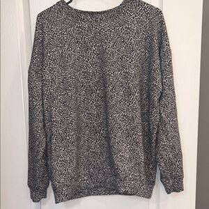Athleta leopard print Crew Neck Sweater